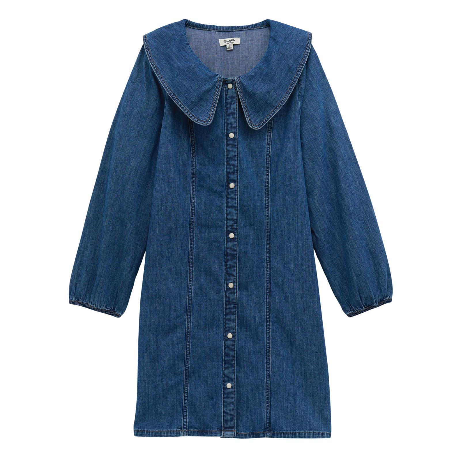 Wrangler Retro® Americana Denim Collar Dress - Denim