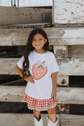 Strawberry Patchwork Short Sleeve T-Shirt - Kids Clothes