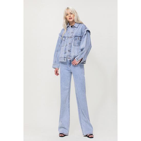 BOYFRIEND DENIM JACKET W SHOULDER DETAIL