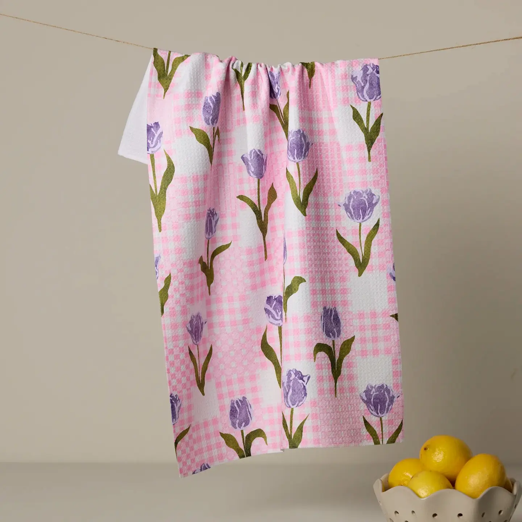 Tulip Town Tea Towel