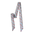 Mustangs Meadows Twilly Scarf in Turquoise: Western Horse Cowgirl Silky Scarf