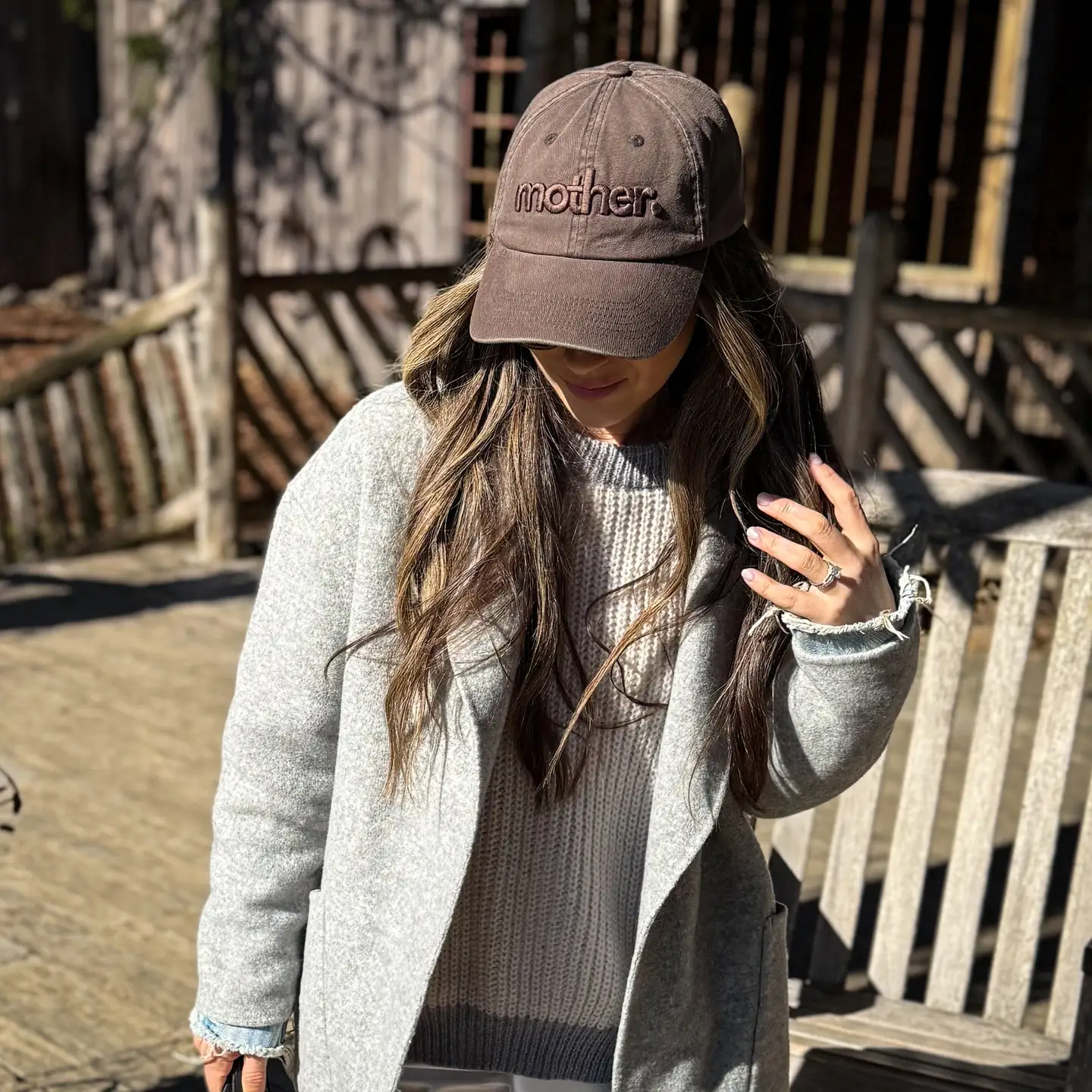 Mother Embroidered Dad Hat - Washed Brown