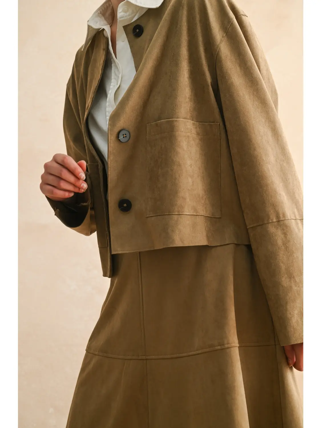 Suede Jacket - Mocha