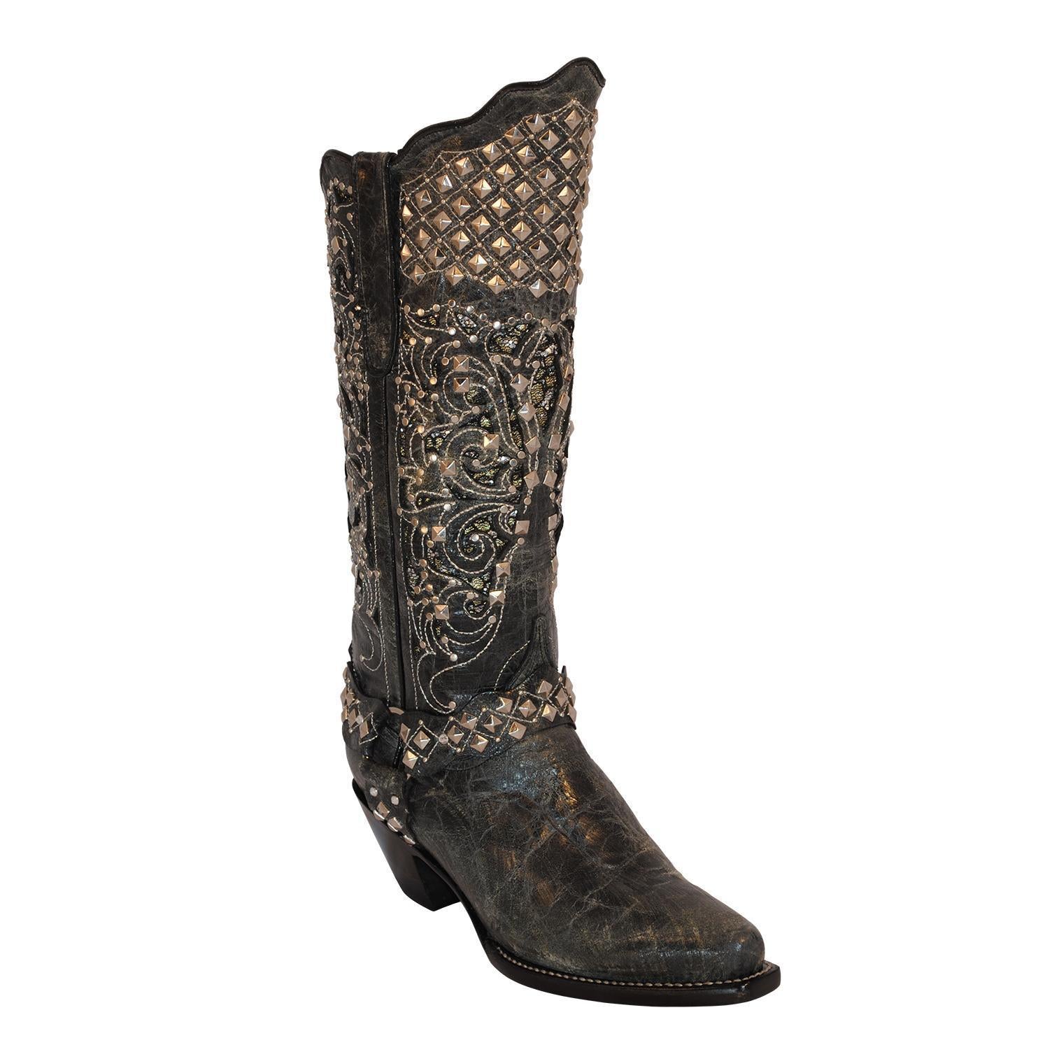 Ladies Country Rebel Charcoal V-Toe