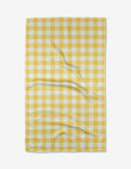 Lemon Gingham Kitchen Tea Towel
