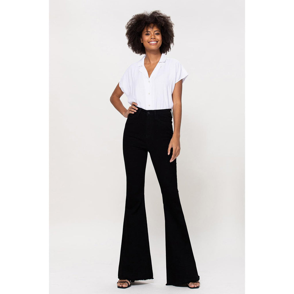 SUPER HIGH RISE SUPER FLARE - JET BLACK