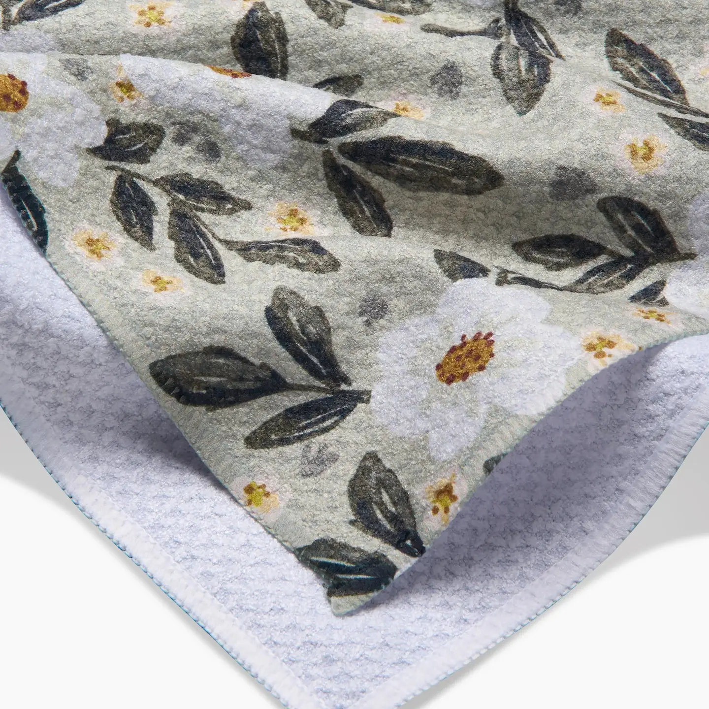 Painted Spring Flowers Tea Towel