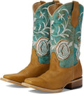 TN HONEY/TURQUOISE EMBROIDERY SQ. TOE J7101