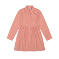 Wrangler® Girls Long Sleeve Snap Dress - Pink