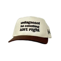 Undiagnosed But Something Ain't Right Trucker Hat - Brown/Natural Otto