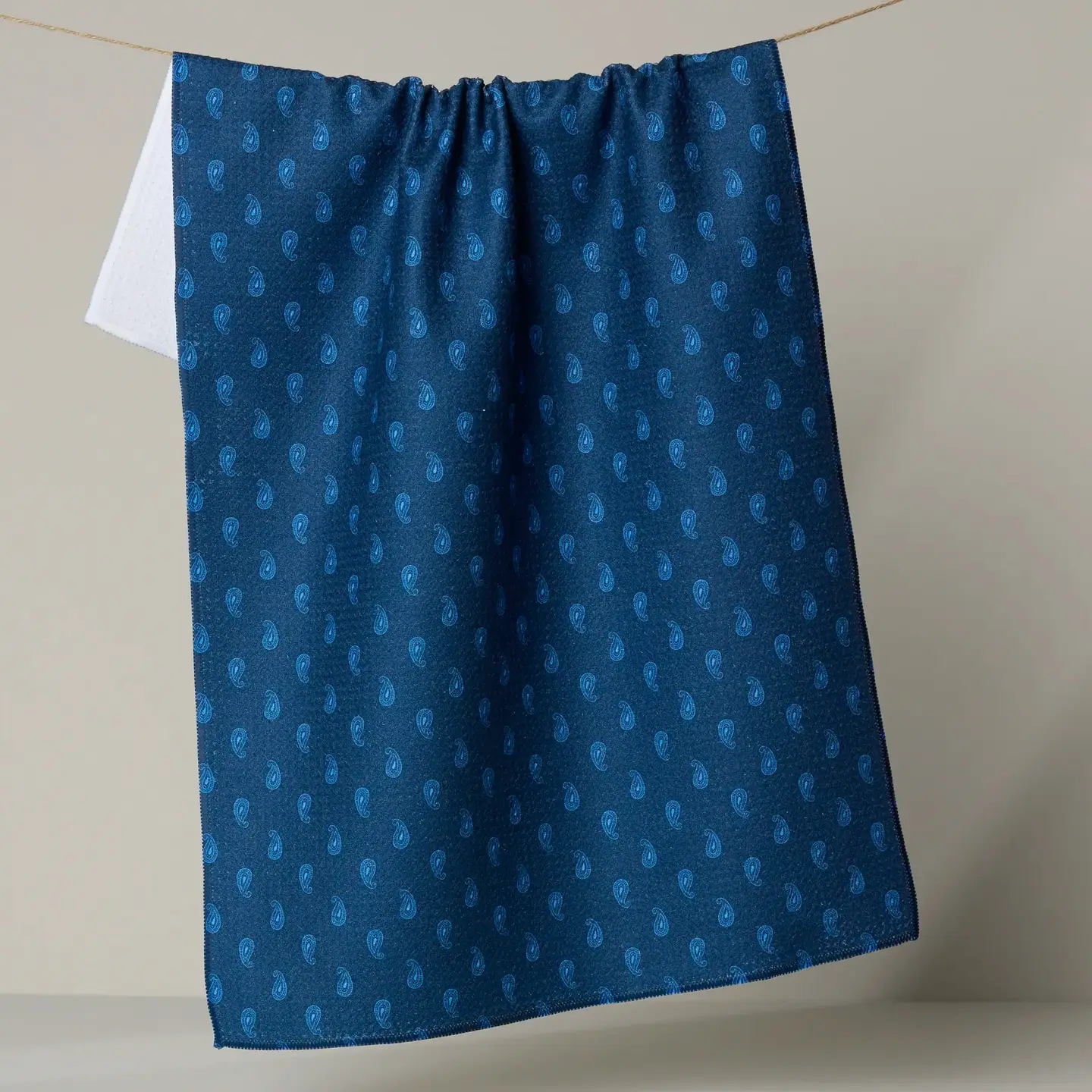 Stirrup Indigo Tea Towel