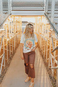 90'S VINTAGE CROP FLARE - AZTEC