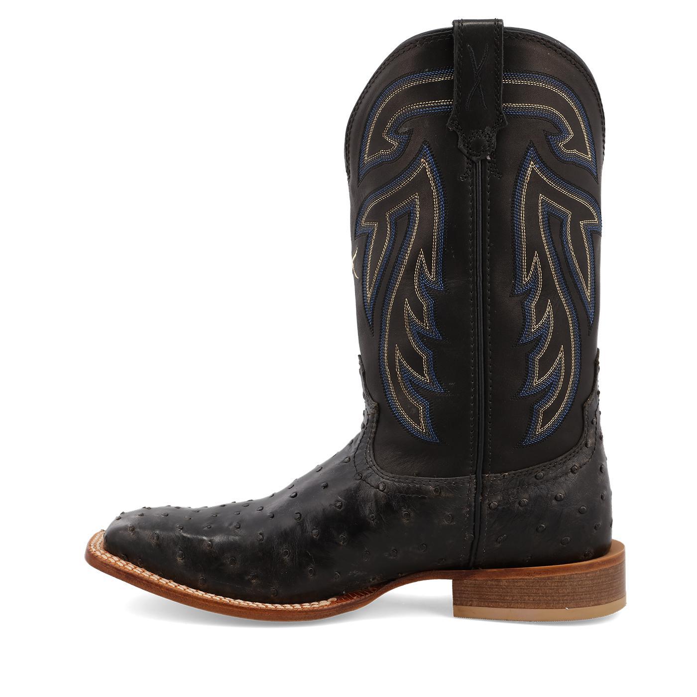 11" Ruff Stock - Black Ostrich & Black - MRSL045