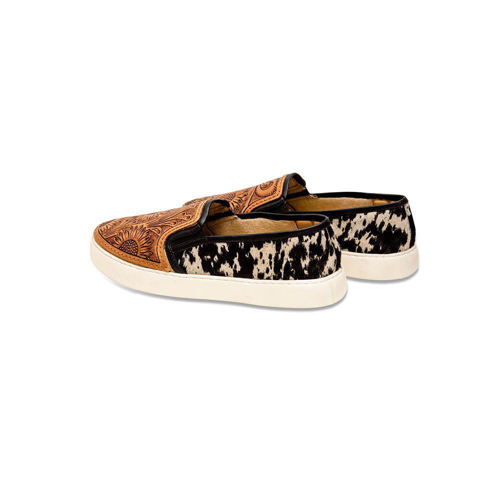 Shober Western Hand-Tooled Sneakers - S-6926