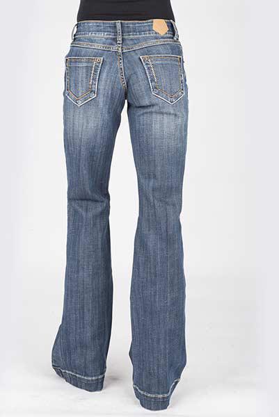 WOMENS JEAN ELLA TROUSER FIT PLAIN BACK PKT W/TIN HAUL ON OWS 10-054-0460-0012 BU