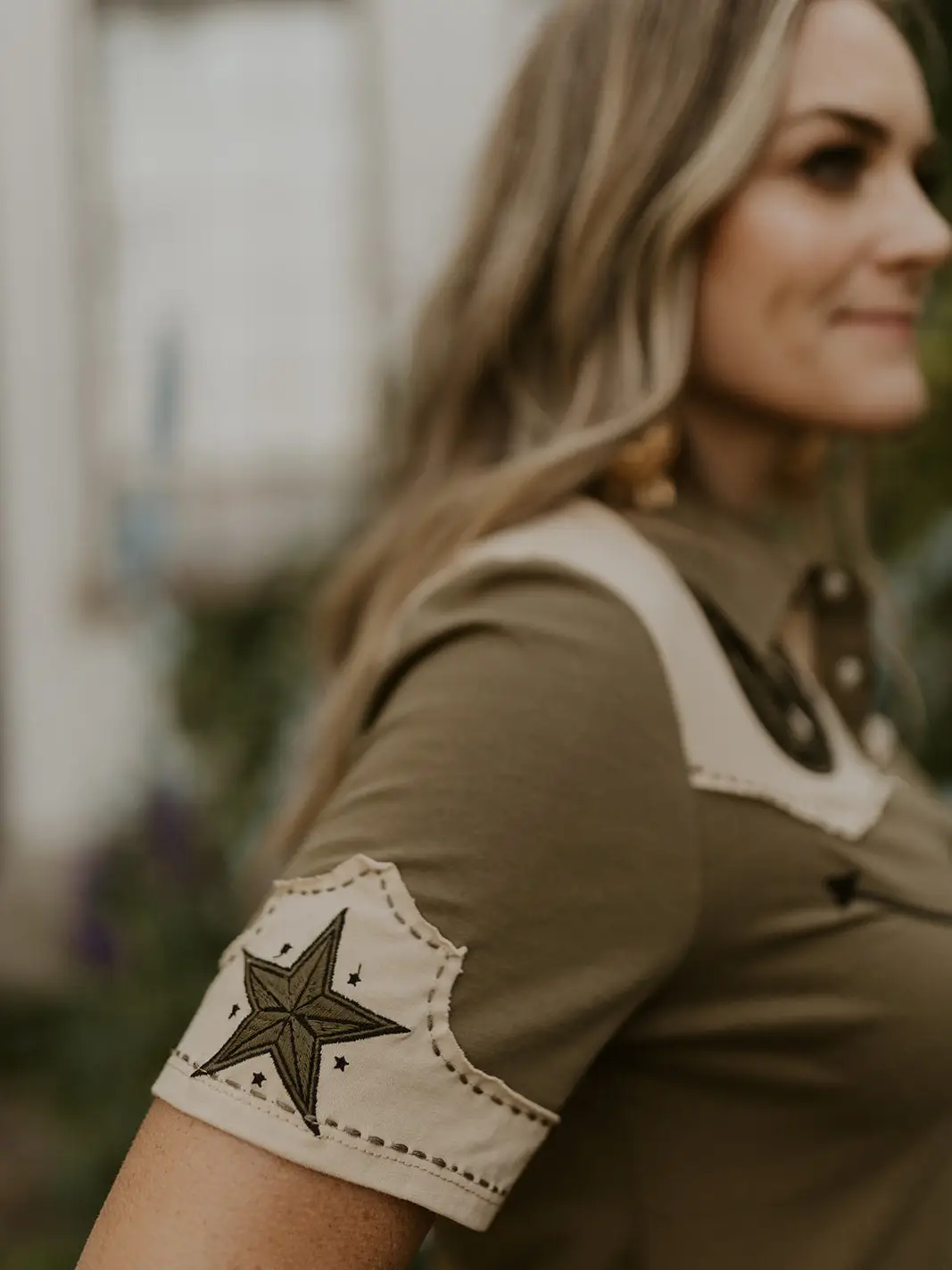 The Brave Horse Button Up