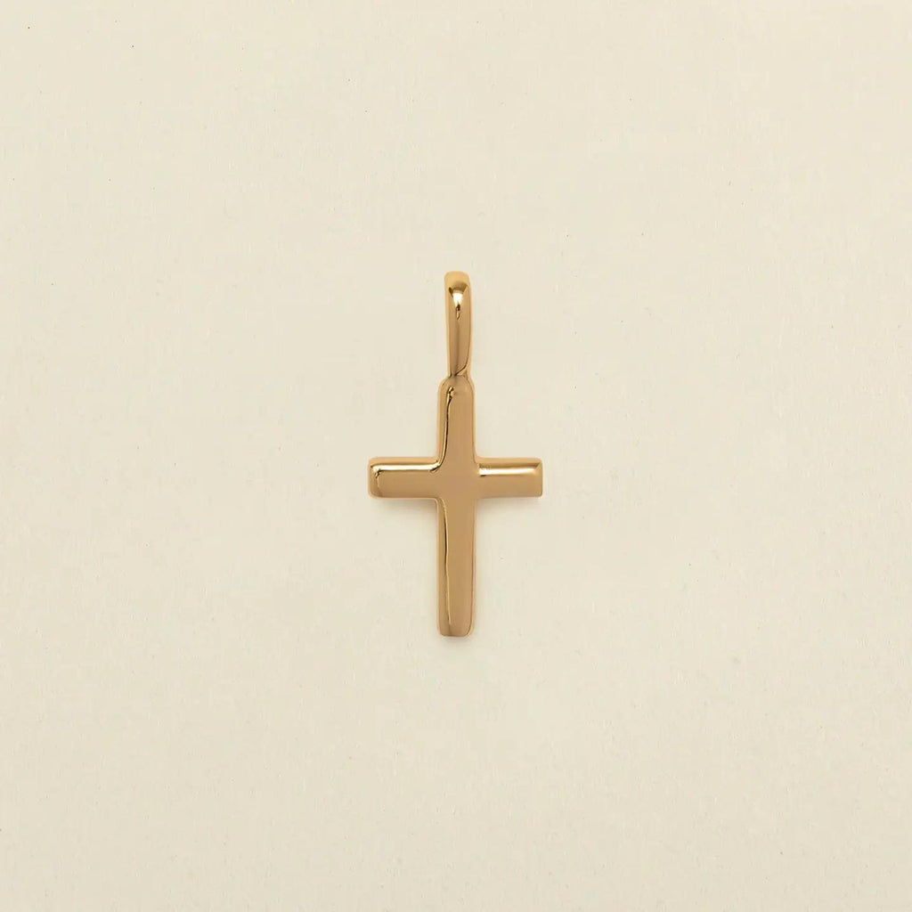 Made By Mary Cross Charm - Gold