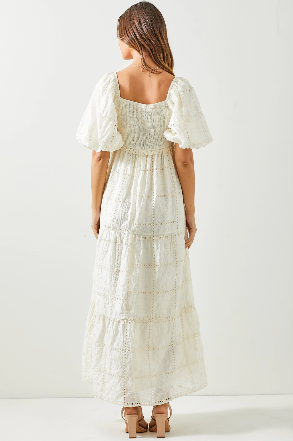 Novelty Eyelet Maxi Dress
