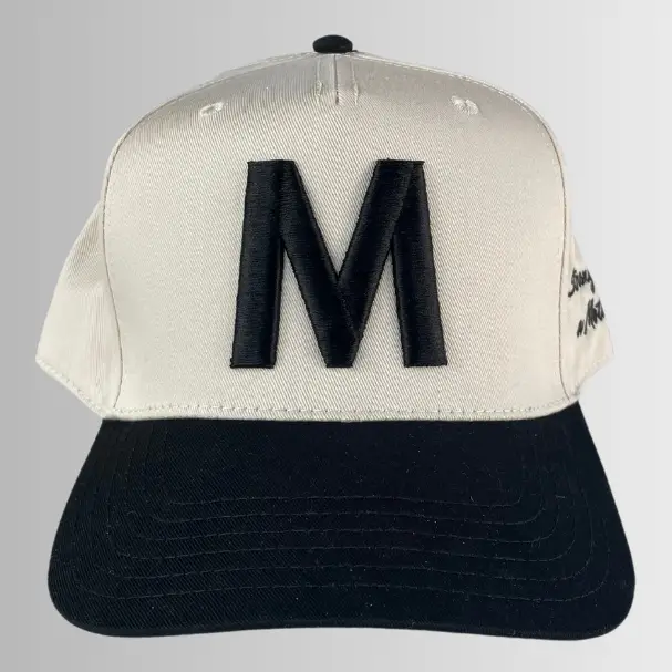 The Mother Letter Hat - Natural/Black