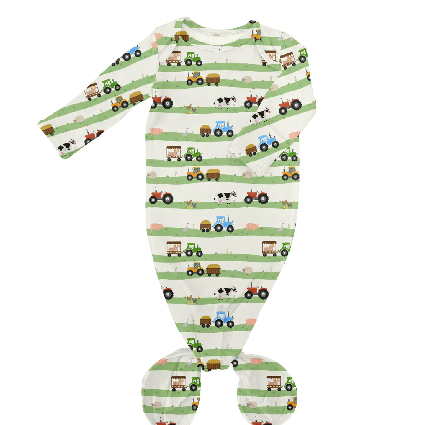Farm Stripes Knotted Gown