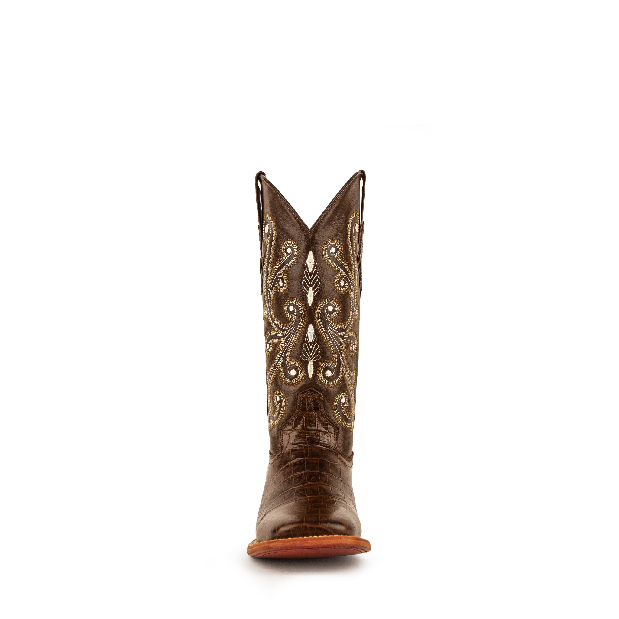 Ladies Print Mustang S-Toe Choc