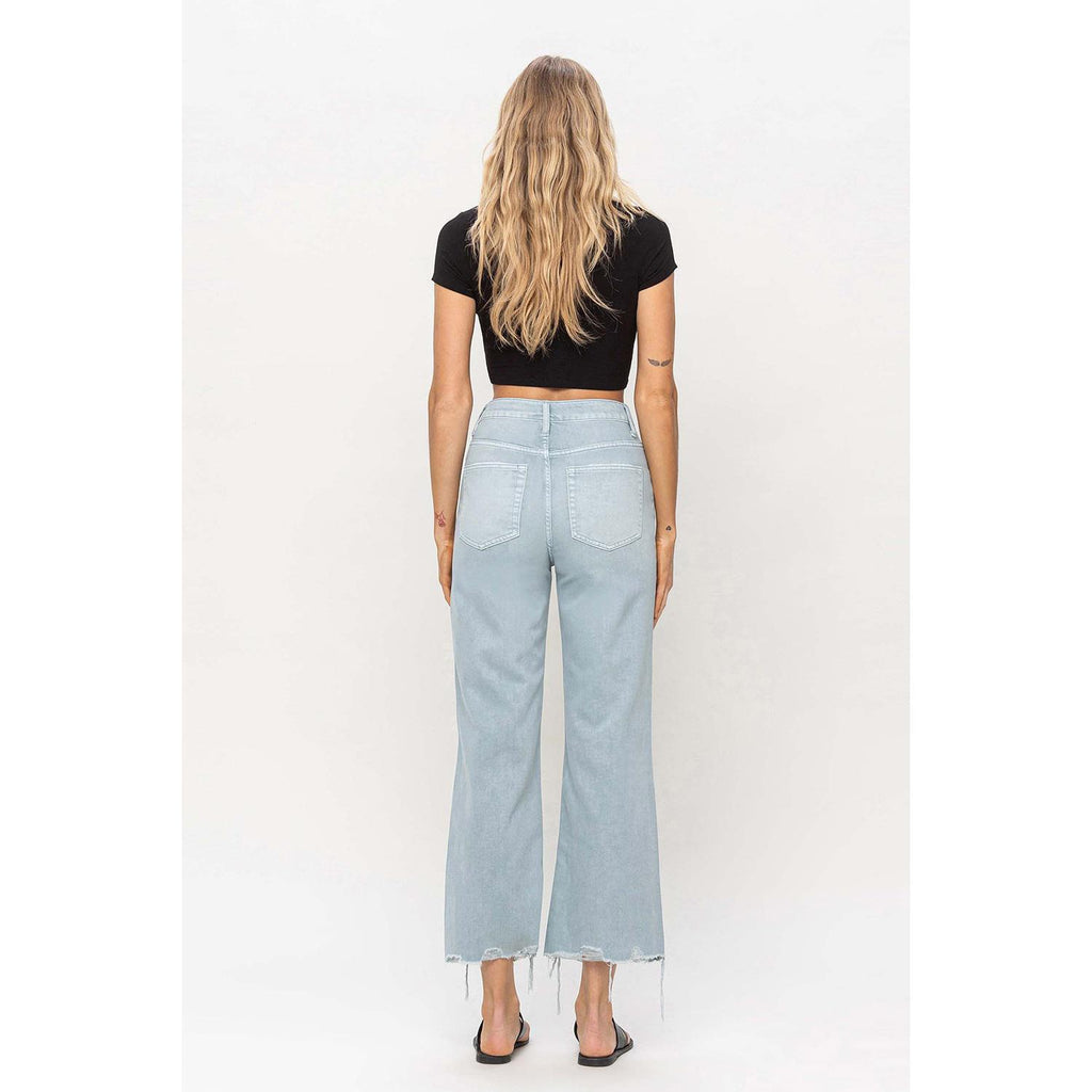 90S VINTAGE CROP FLARE - CLOUD BLUE