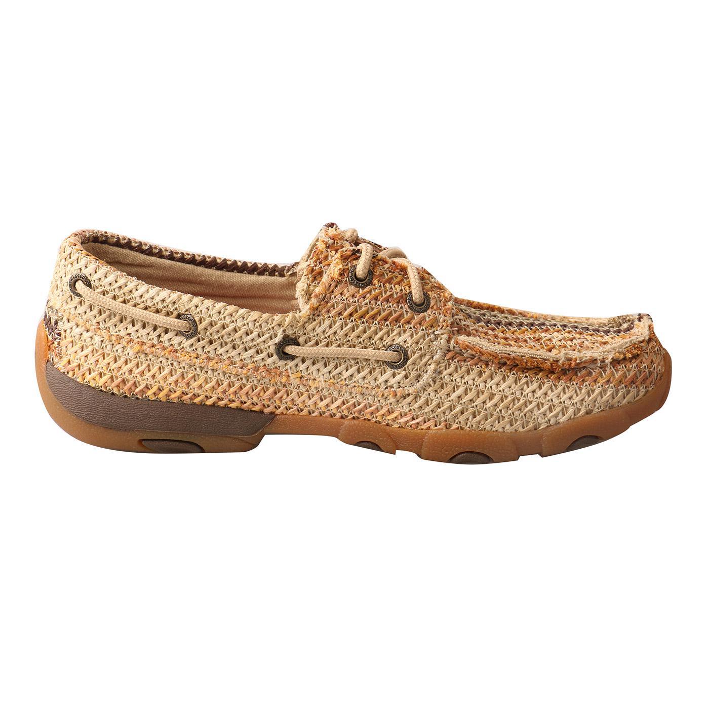 WOMENS BOAT SHOE DRIVING MOC - MULTI PATTERN WDM0084