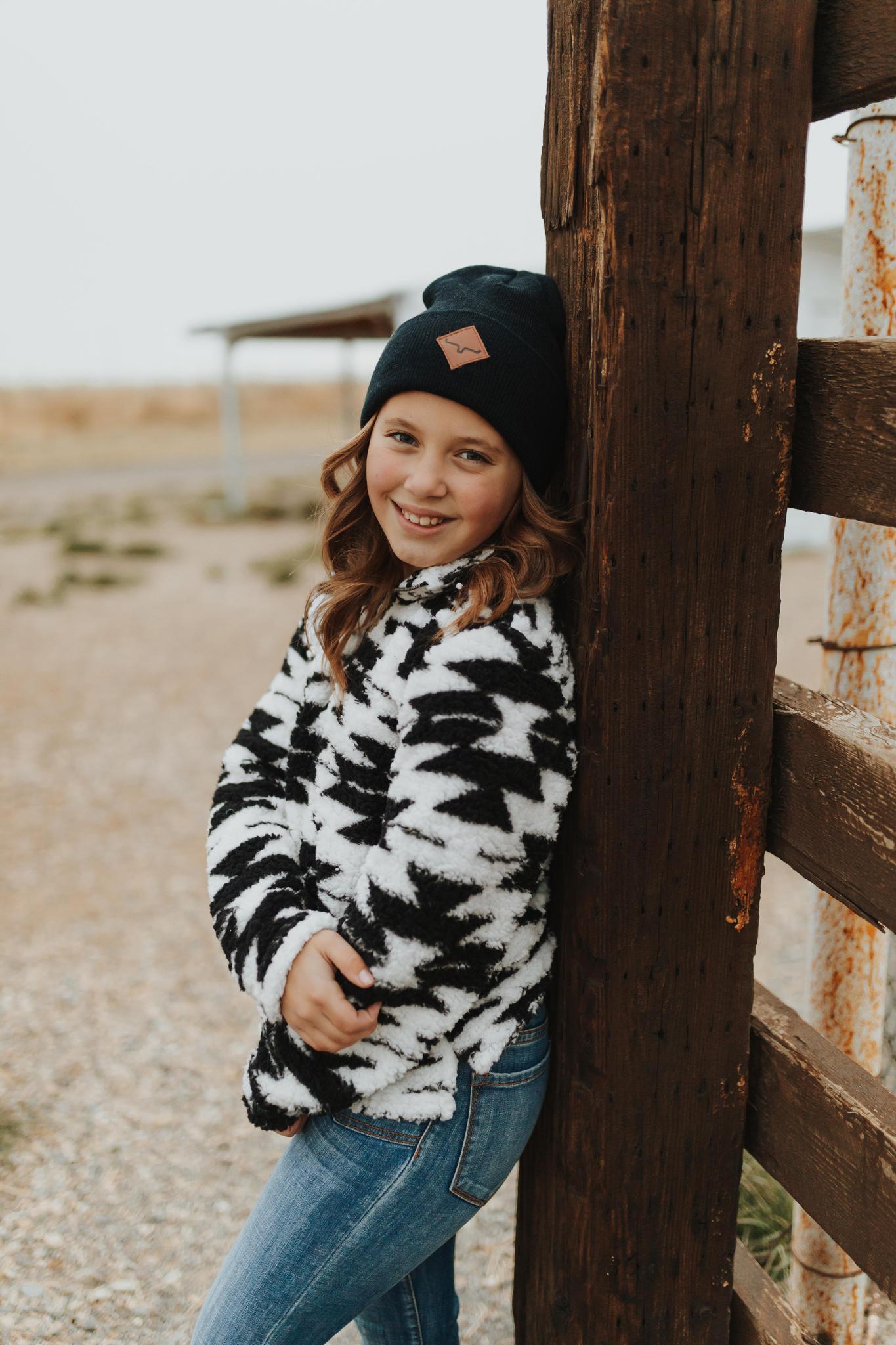 Roper Outerwear - Girl's Fuzzy Polar Fleece Pullover 03-298-0250-6172 BL