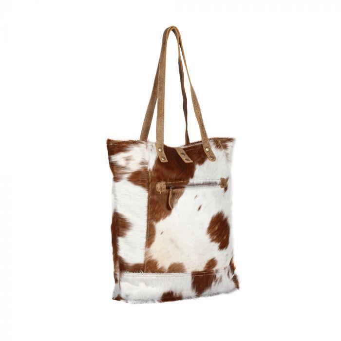 Myra Chestnut Hairon tote Bag - S-1285