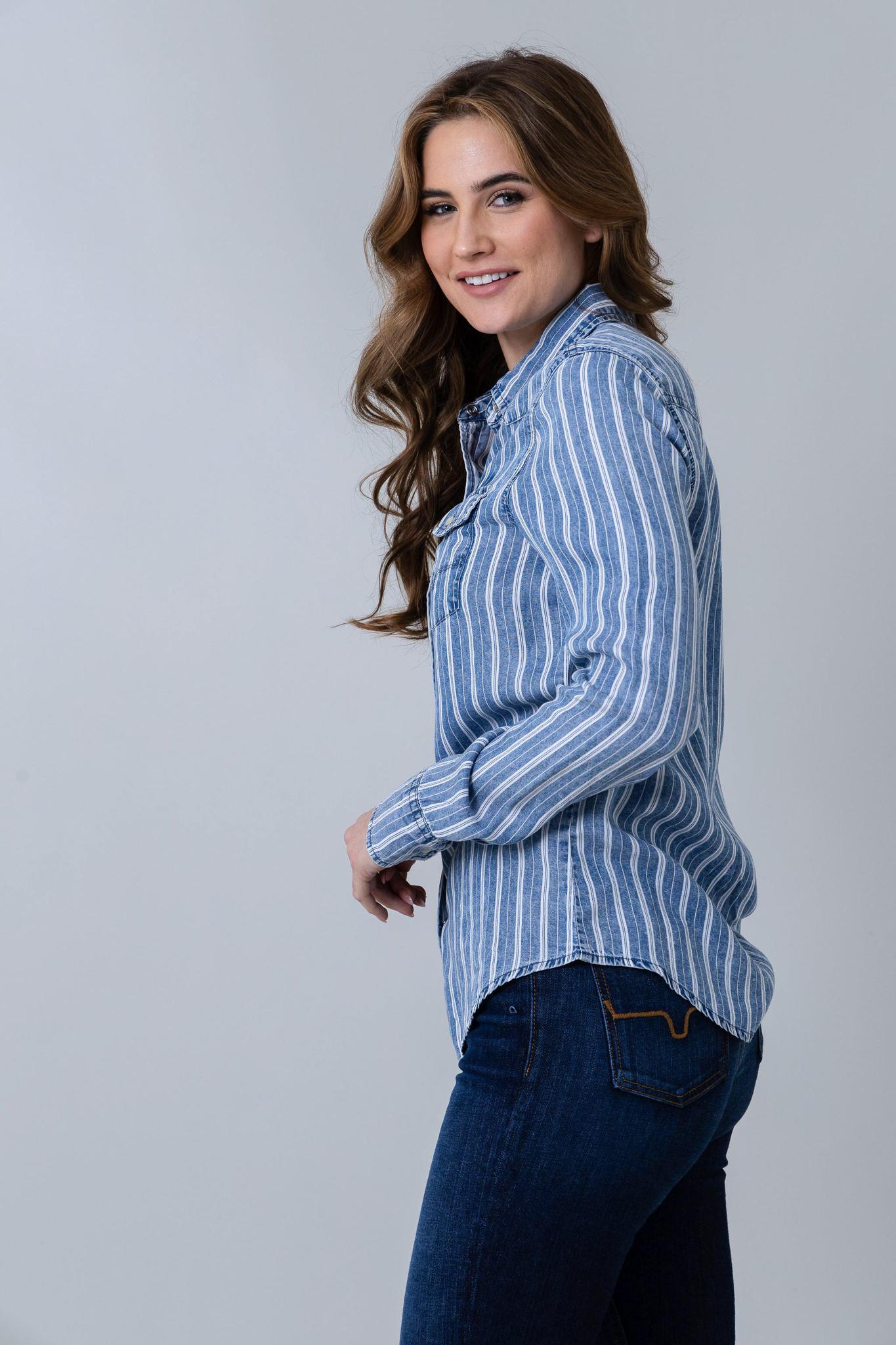 Kimes Women's KC TENCEL STRIPE