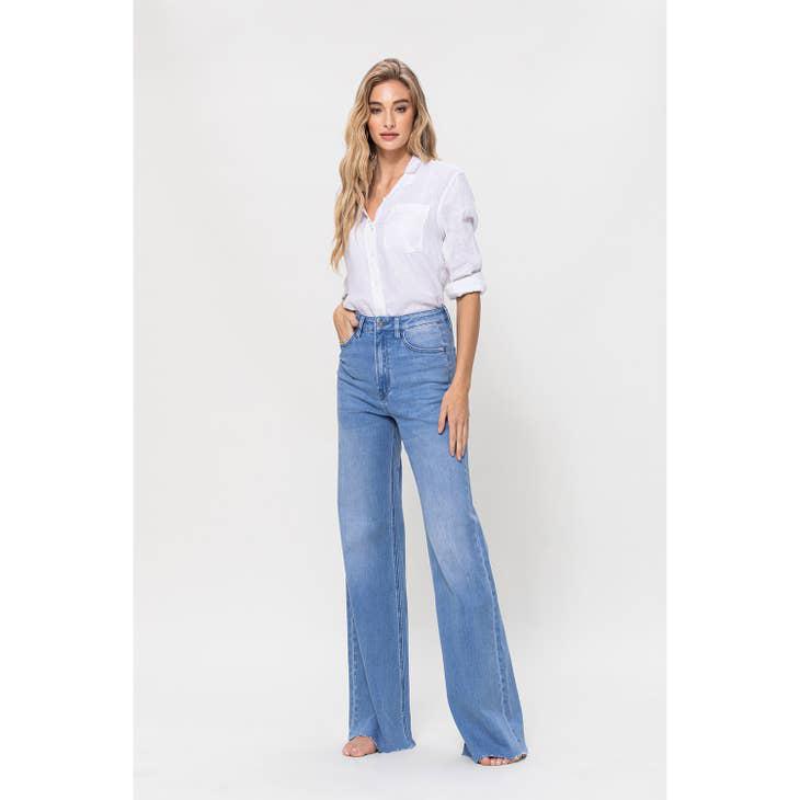 SUPER HIGH RISE WIDE LEG JEAN - WORK SONG