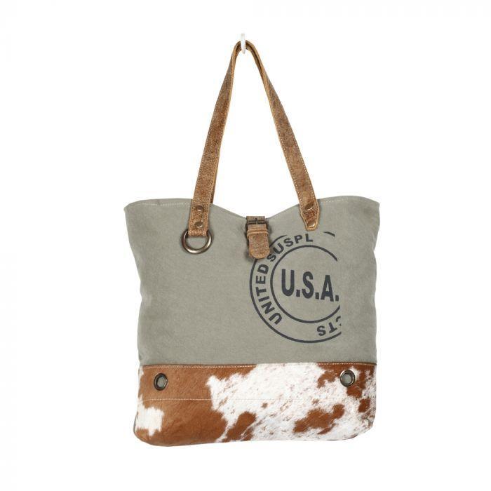 Myra USA stamp tote bag - S-1294
