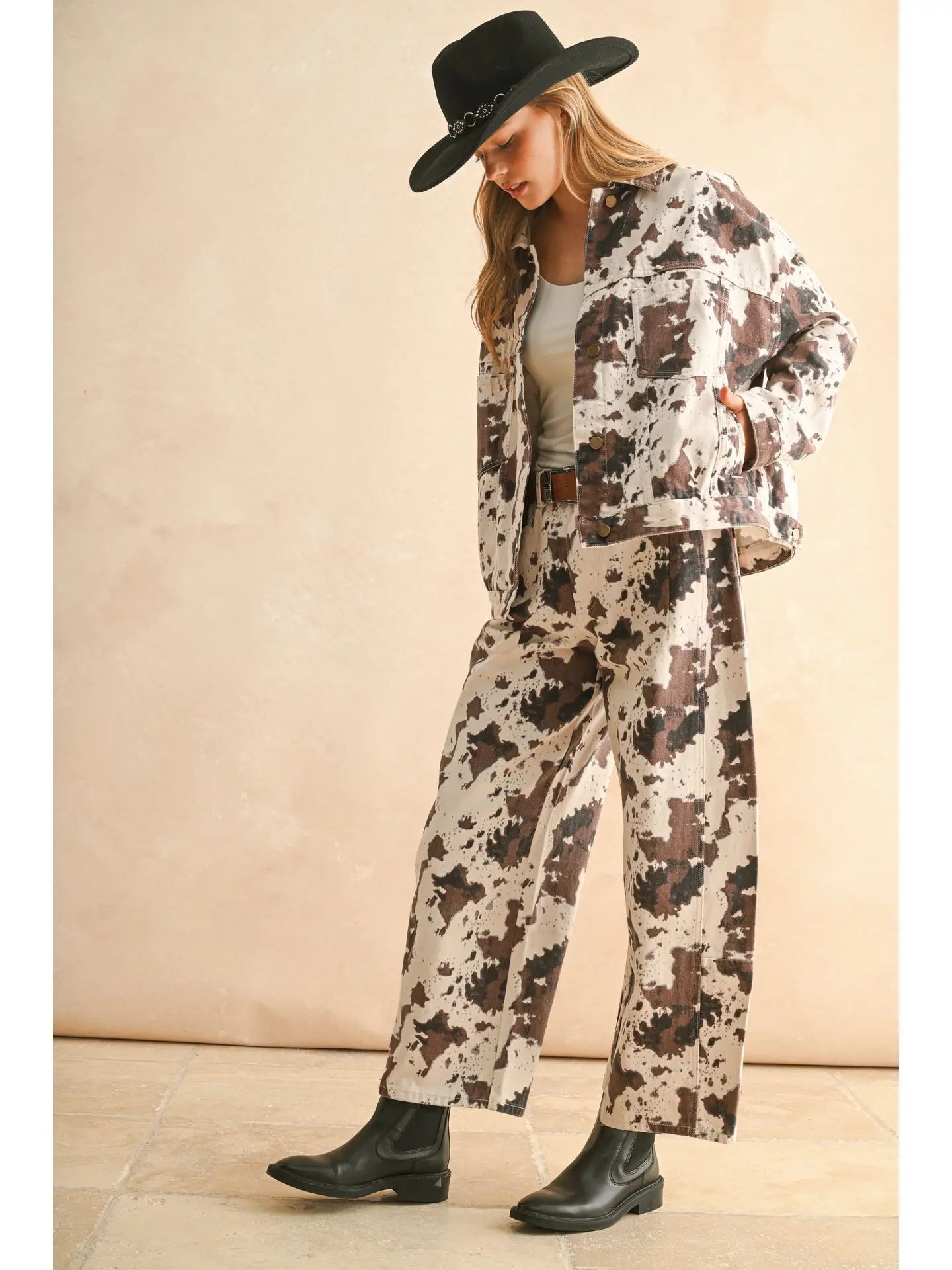 Multi Printed Barrel Pants
