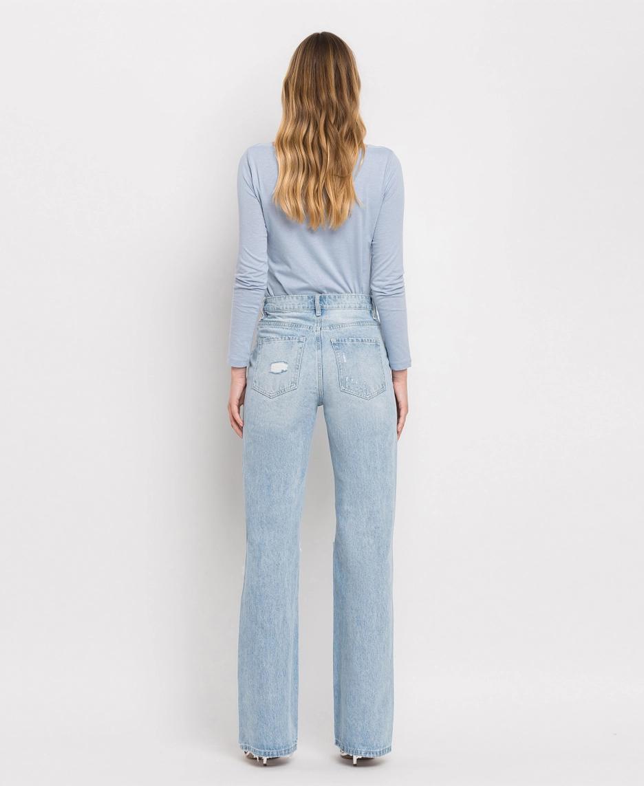90's Vintage Super High Rise Flare Jeans | Sunny Plains