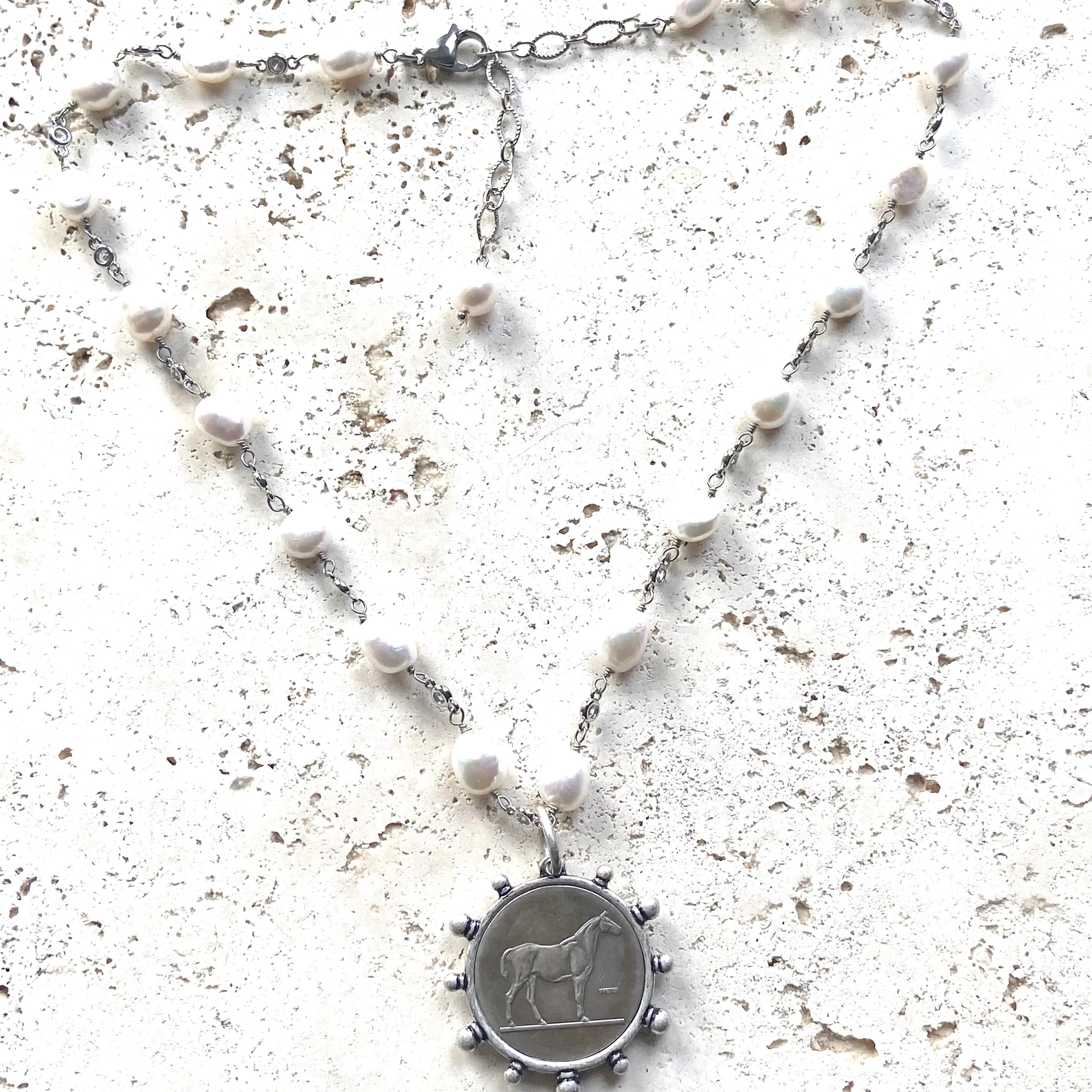 Horse Necklace Equestrian Gift Boutique Derby Jewelry