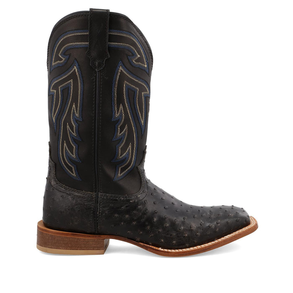 11" Ruff Stock - Black Ostrich & Black - MRSL045