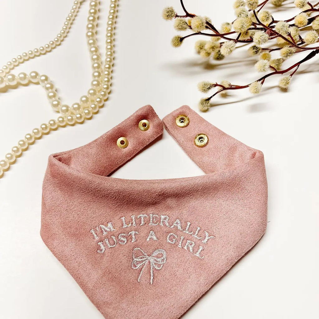 Literally Just A Girl Reversible Dog Bandana
