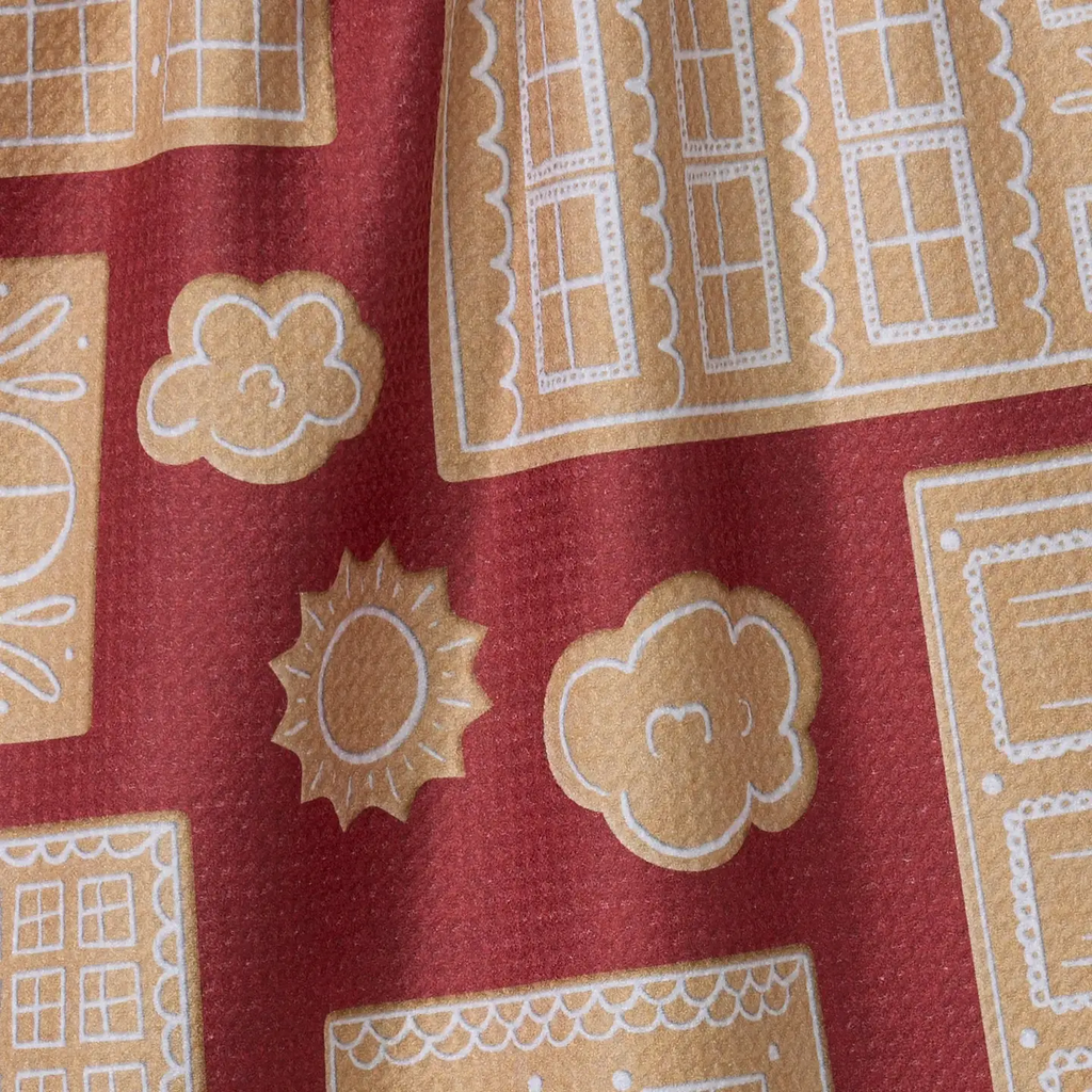 Gingerbread City Tea Towel