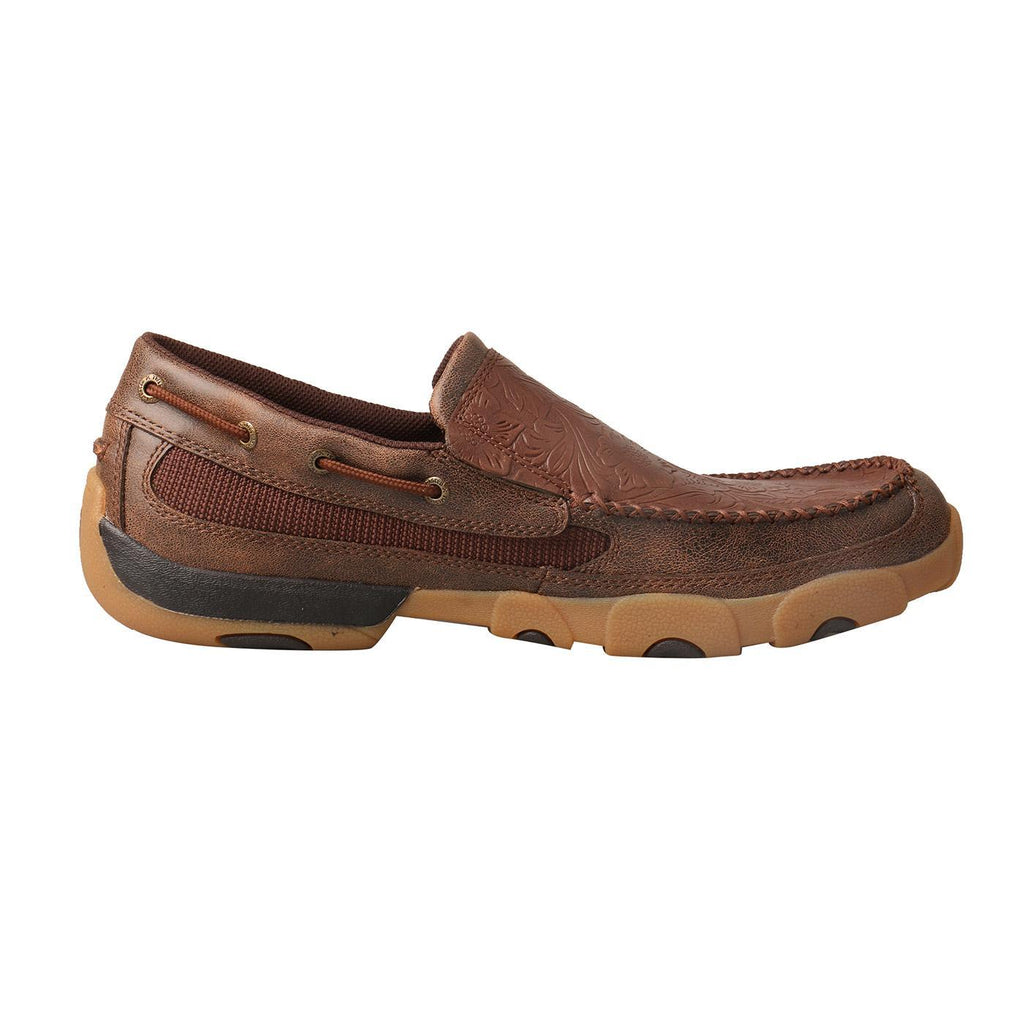 Men's Slip-On Driving Moc - Brown/Cognac MDMS014