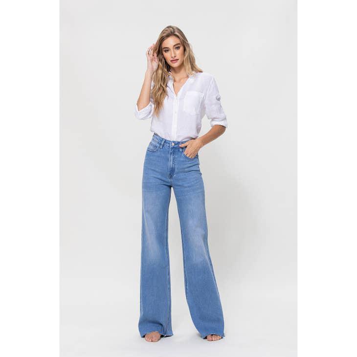 SUPER HIGH RISE WIDE LEG JEAN - WORK SONG