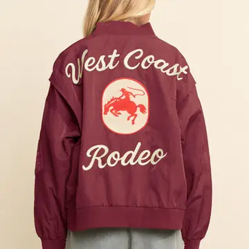 West Coast Rodeo Embroidered Bomber Jacket