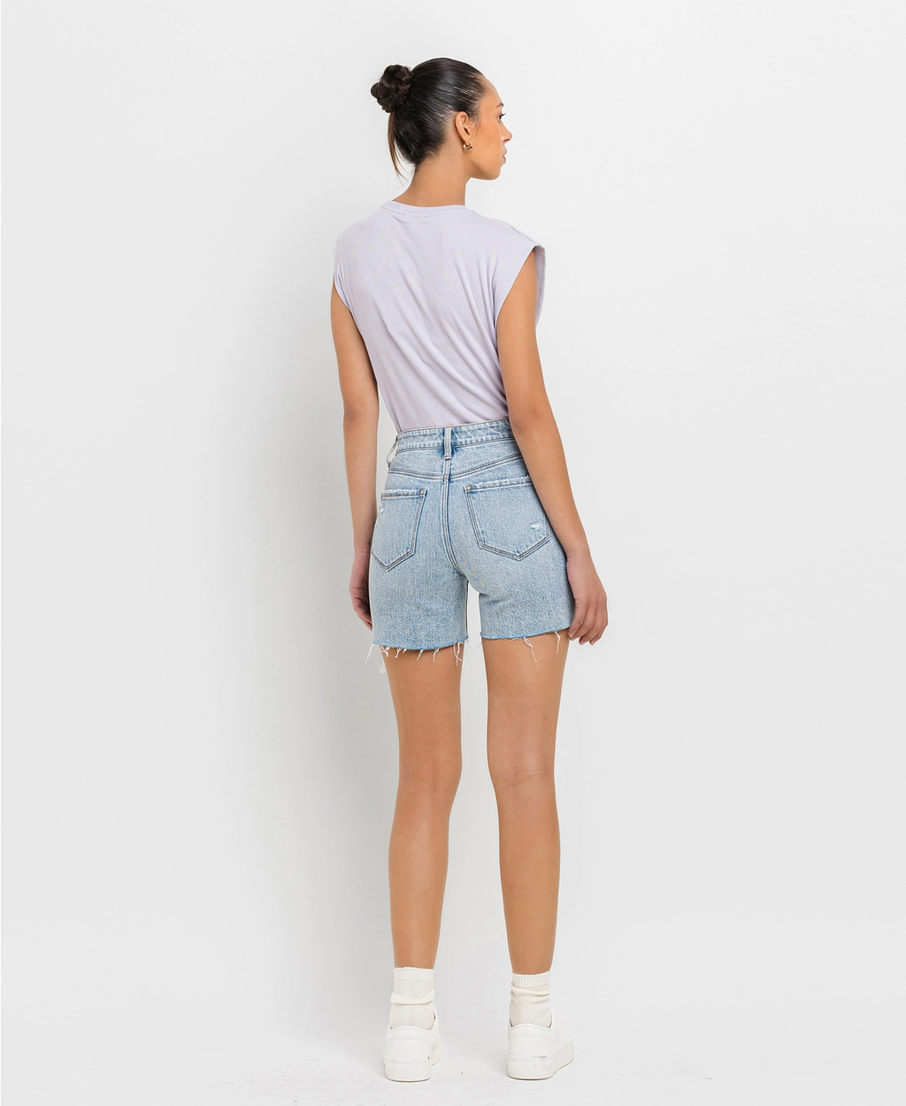 High Rise Midi Shorts | Double Trouble
