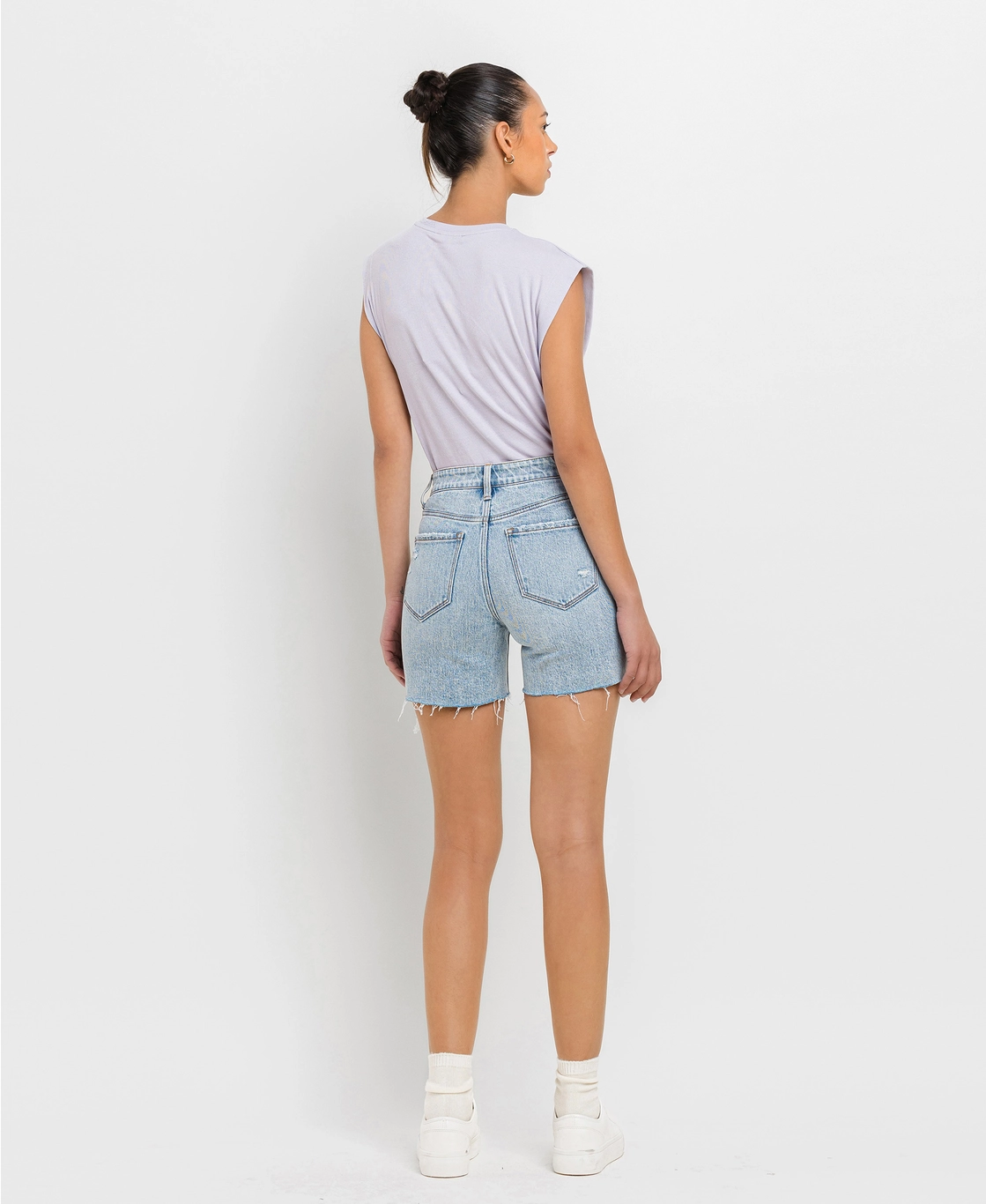 High Rise Midi Shorts | Double Trouble