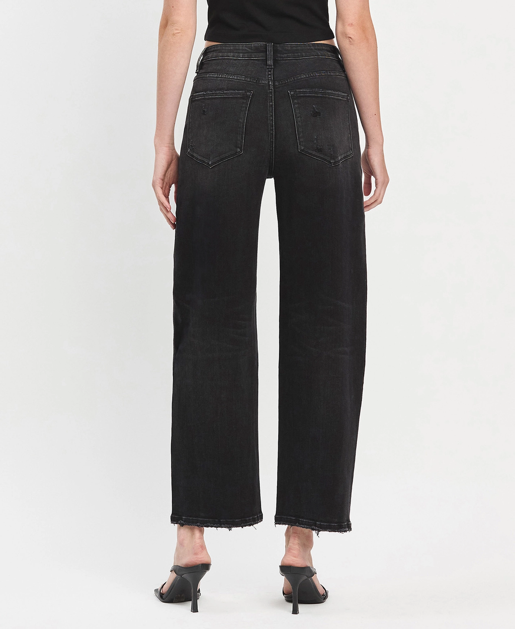Super High Rise Panel Barrel Jeans - Instant