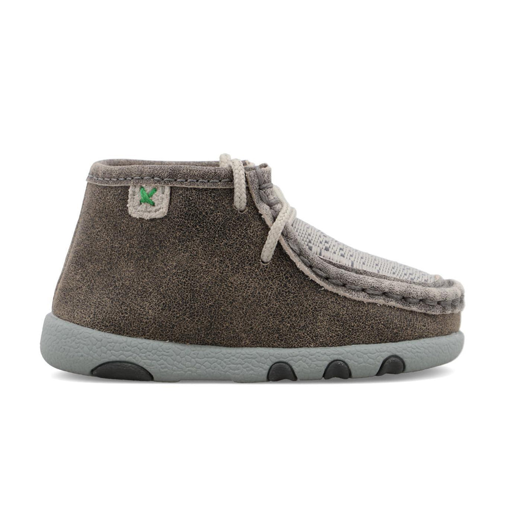 INFANT DRIVING MOCCASINS - GREY/LIGHT GREY ICA0012