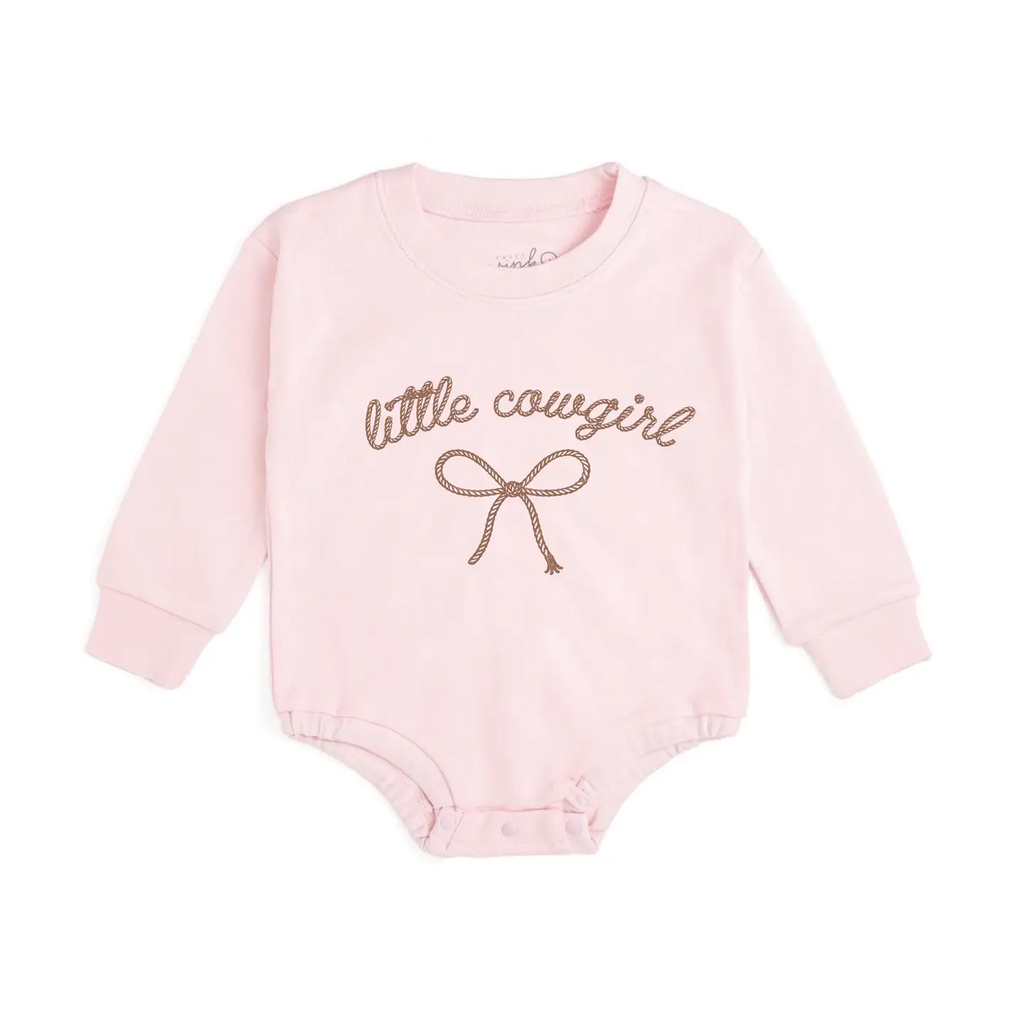 Little Cowgirl Western Long Sleeve Romper - Baby Clothing