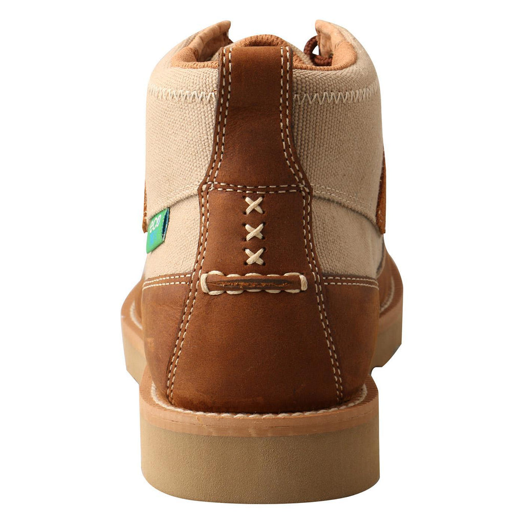 MENS WEDGE SOLE BOOT -KHAKI/OILED SADDLE MCA0031