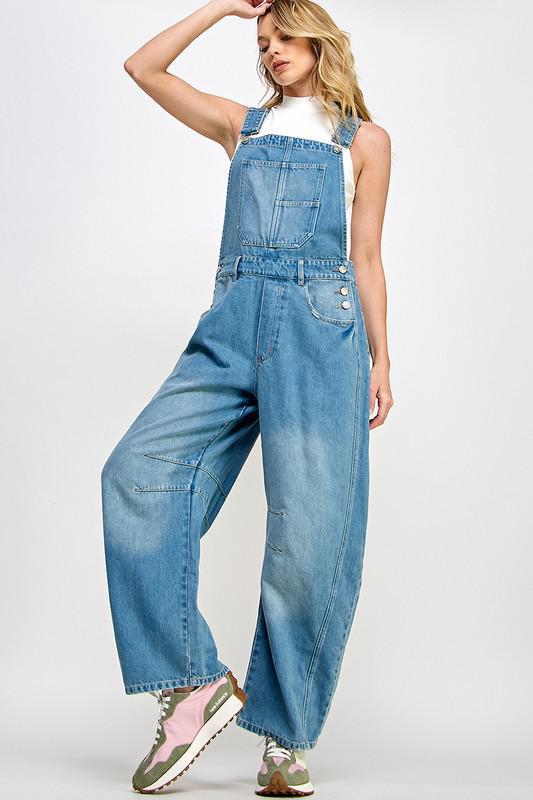 Barrel Pants Denim Overall