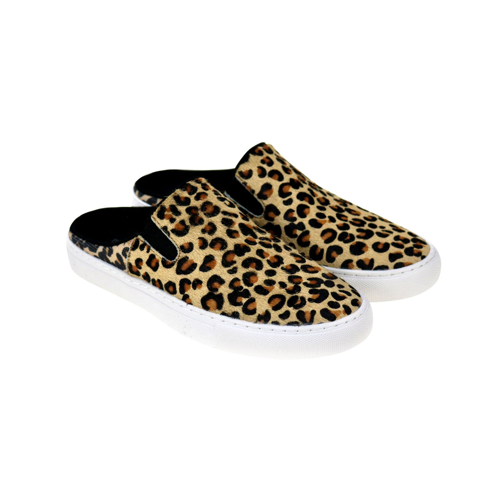 Montana West Genuine Hair Calf Collection Sneaker Slides