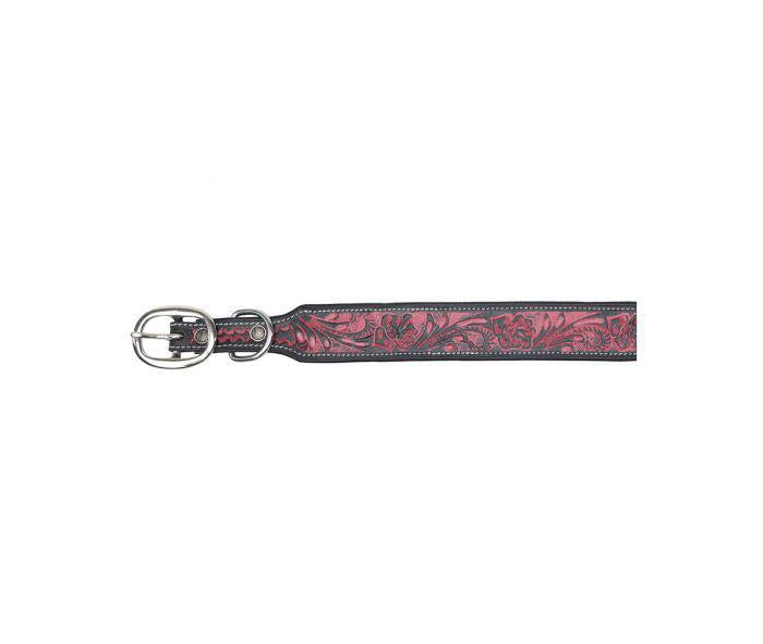 Lucky Diego Hand-tooled Dog Collar